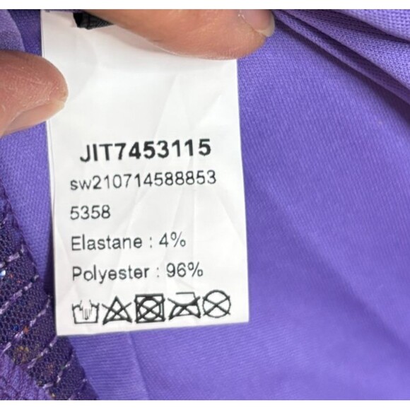 Shein Sequin Cowl Neck Spaghetti Strap Dress Womens S Lavender Glam Retro NWOT - Picture 8 of 9